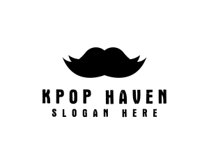 Mustache Hair Barber logo design