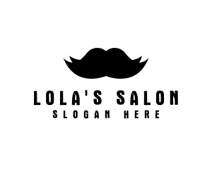 Mustache Hair Barber logo design