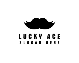 Mustache Hair Barber logo design