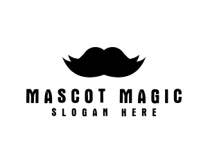 Mustache Hair Barber logo design