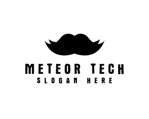 Mustache Hair Barber logo design