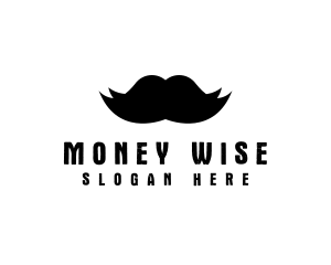 Mustache Hair Barber logo design