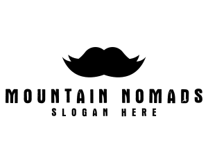 Mustache Hair Barber logo design