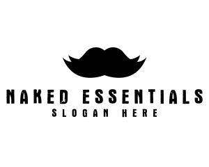 Mustache Hair Barber logo design