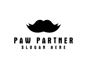 Mustache Hair Barber logo design