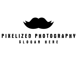 Mustache Hair Barber logo design