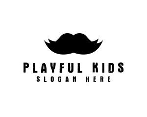 Mustache Hair Barber logo design