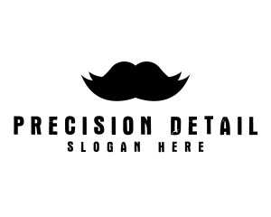 Mustache Hair Barber logo design