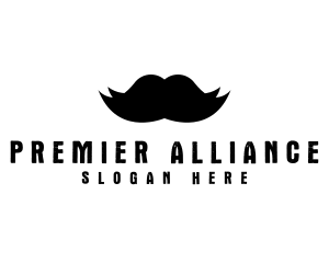 Mustache Hair Barber logo design