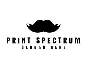 Mustache Hair Barber logo design