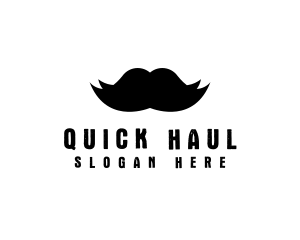 Mustache Hair Barber logo design