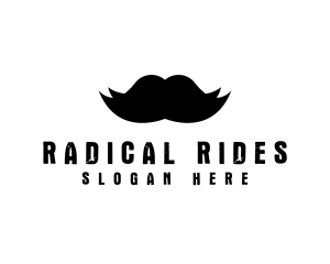 Mustache Hair Barber logo design