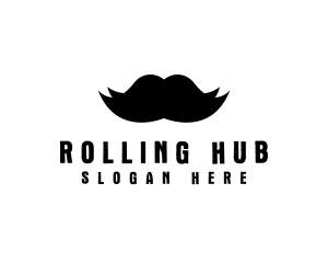 Mustache Hair Barber logo design