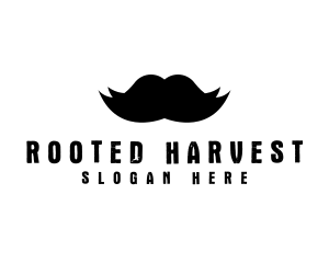 Mustache Hair Barber logo design