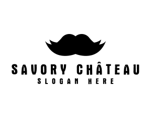 Mustache Hair Barber logo design