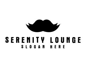 Mustache Hair Barber logo design