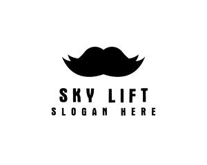 Mustache Hair Barber logo design