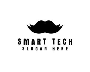 Mustache Hair Barber logo design