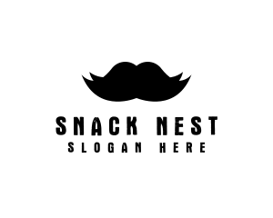 Mustache Hair Barber logo design