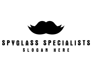 Mustache Hair Barber logo design