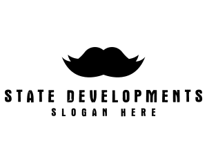 Mustache Hair Barber logo design