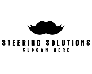 Mustache Hair Barber logo design