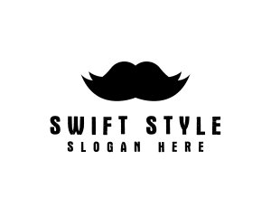 Mustache Hair Barber logo design