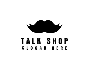 Mustache Hair Barber logo design