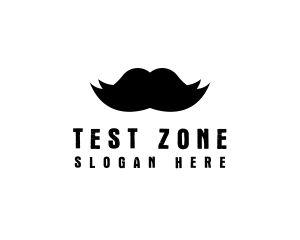 Mustache Hair Barber logo design