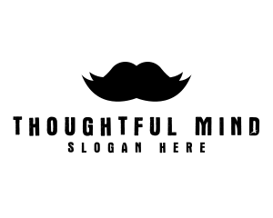 Mustache Hair Barber logo design