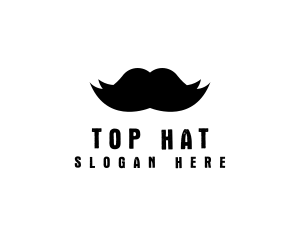 Mustache Hair Barber logo design