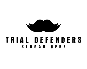 Mustache Hair Barber logo design