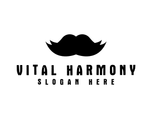 Mustache Hair Barber logo design