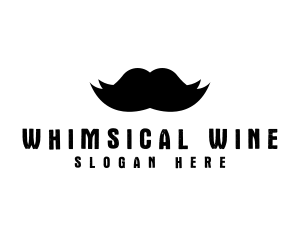 Mustache Hair Barber logo design