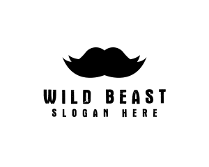 Mustache Hair Barber logo design