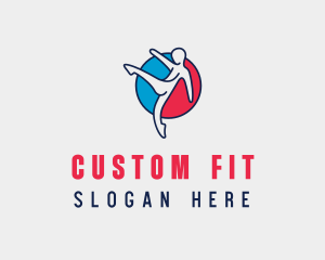 Kick Fitness Karate logo design