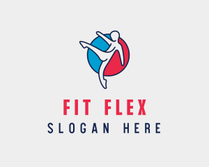 Kick Fitness Karate logo design