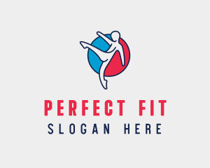 Kick Fitness Karate logo design