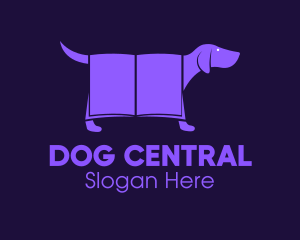 Violet Dog Book logo design