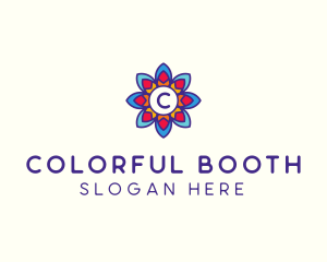 Colorful Flower Petals logo design