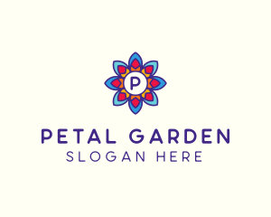 Colorful Flower Petals logo design