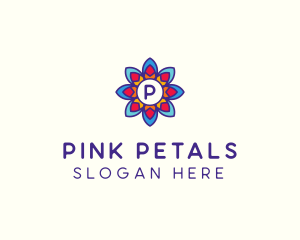 Colorful Flower Petals logo design