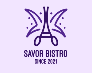 Purple Butterfly Scirssors logo