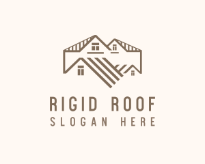 Roof Property Roofing logo design