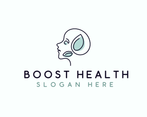 Leaf Eco Mental Health logo design