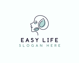 Leaf Eco Mental Health logo design