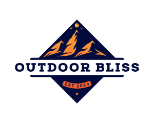 Mountain Hiking Adventure logo design