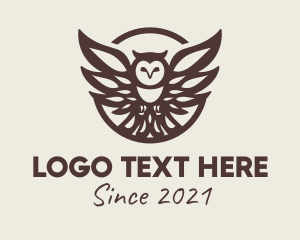 Wild Owl Bird logo