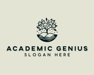 Book Academic Tree logo design