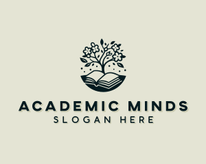 Book Academic Tree logo design